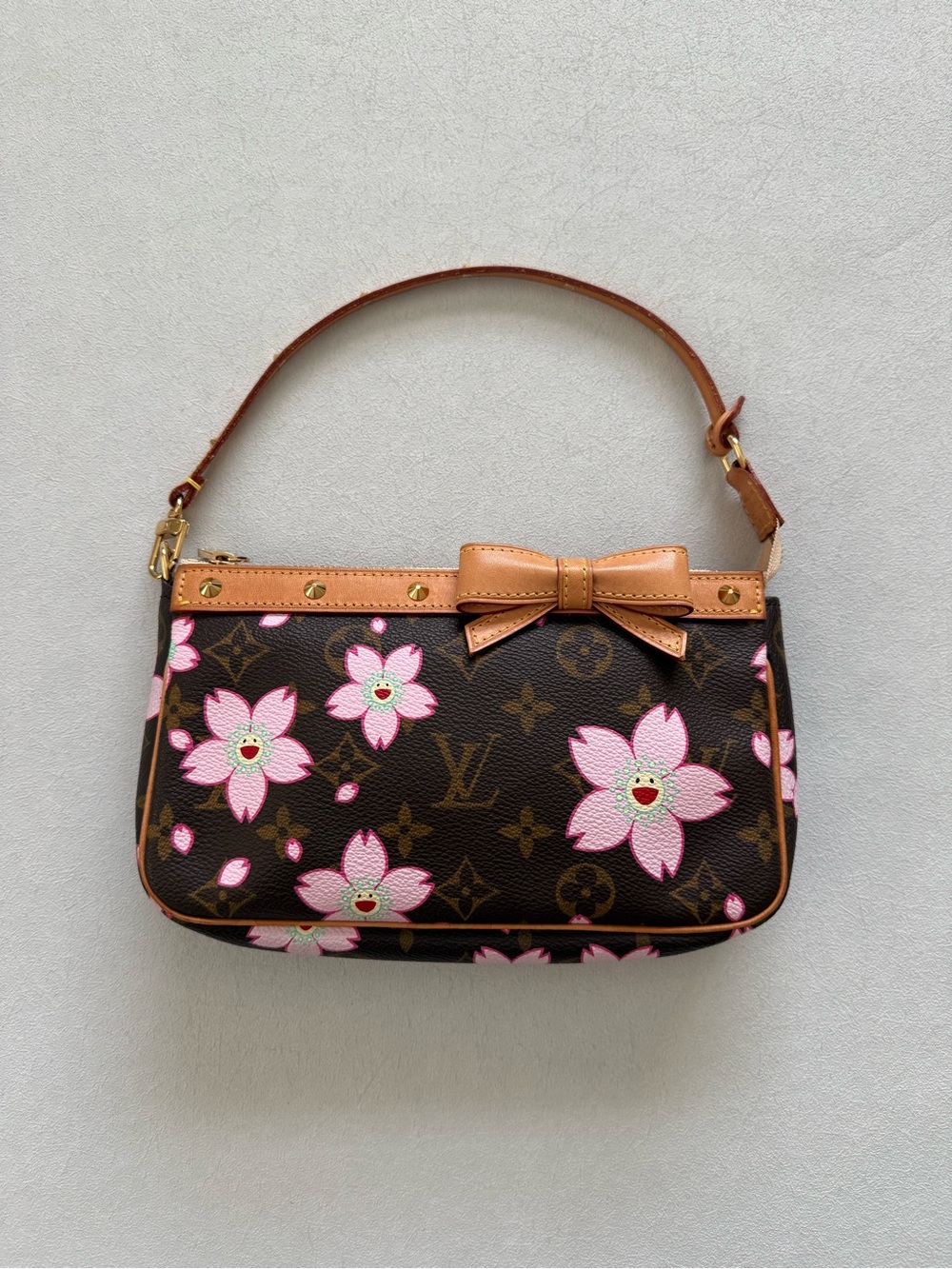 Louis Vuitton Murakami Monogram Cherry Blossom Pochette Bag